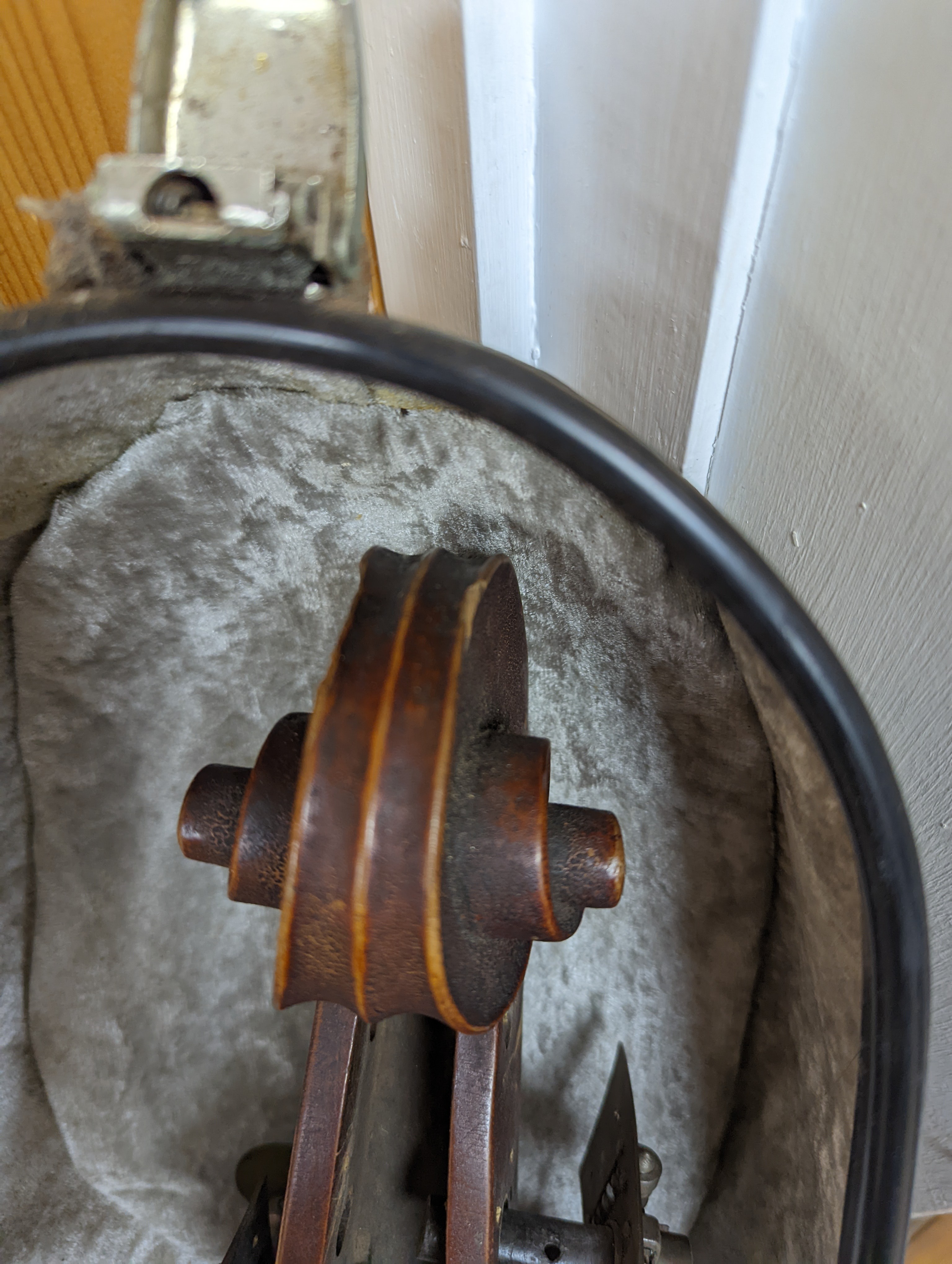 A 19th century German cello, labelled E M Blankert, cased